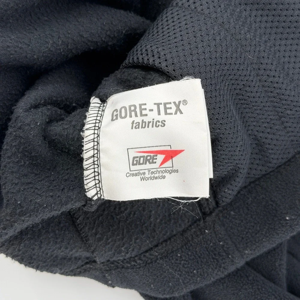 The North Face Fleece Jacket Mens XXL Black Full Zip GORE-TEX Raintex Mock Neck